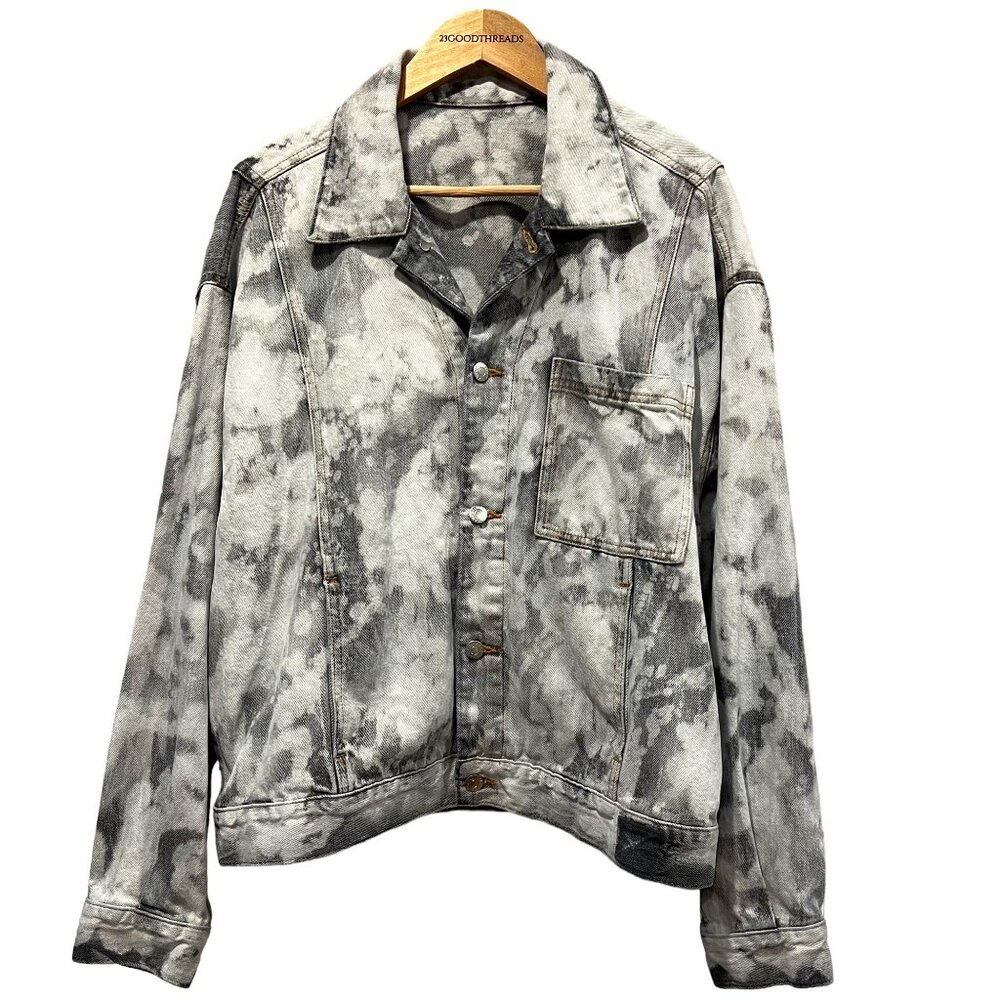 Calvin Klein Oversized Gray Trucker Denim Jacket, M